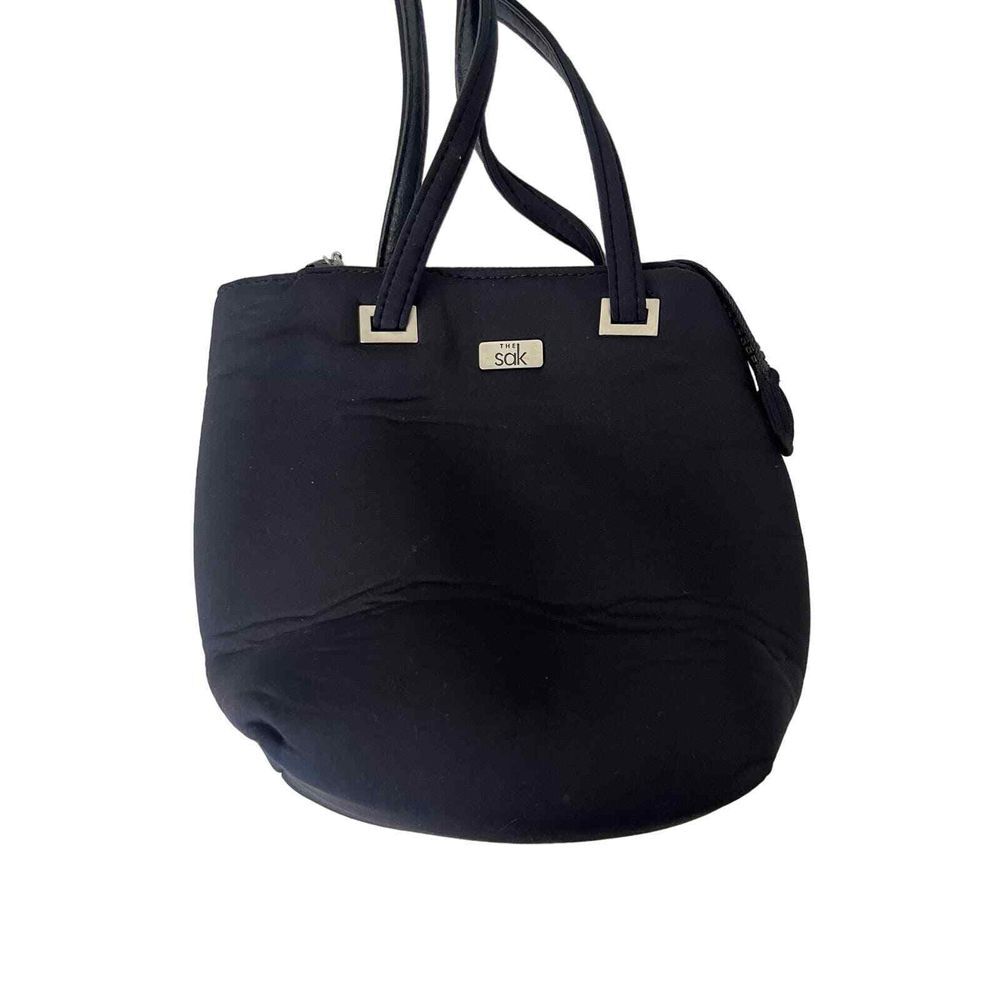 The Sak Women's Top Zip‎ Scuba Crossbody Shoulder Bag Solid Black Casual Sporty